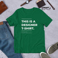 Designer Typography Half Sleeve T-Shirt — Green