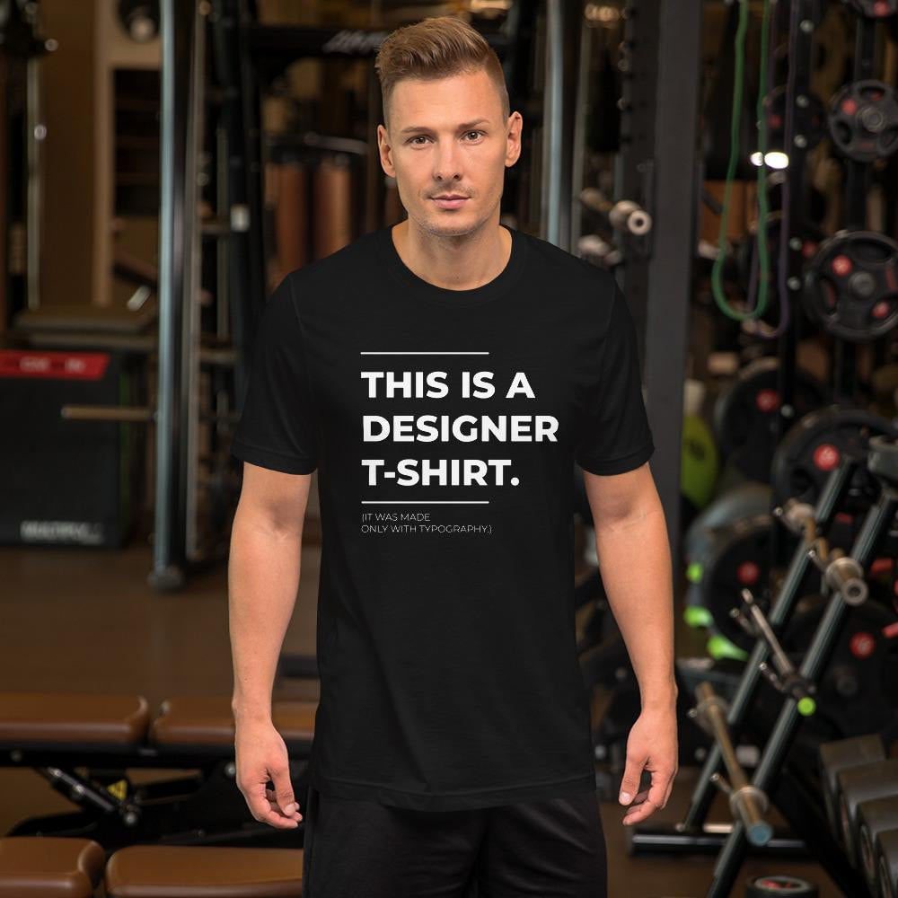 Designer Typography Half Sleeve T-Shirt — detail view 8