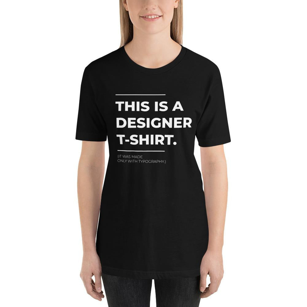 Designer Typography Half Sleeve T-Shirt — detail view 9
