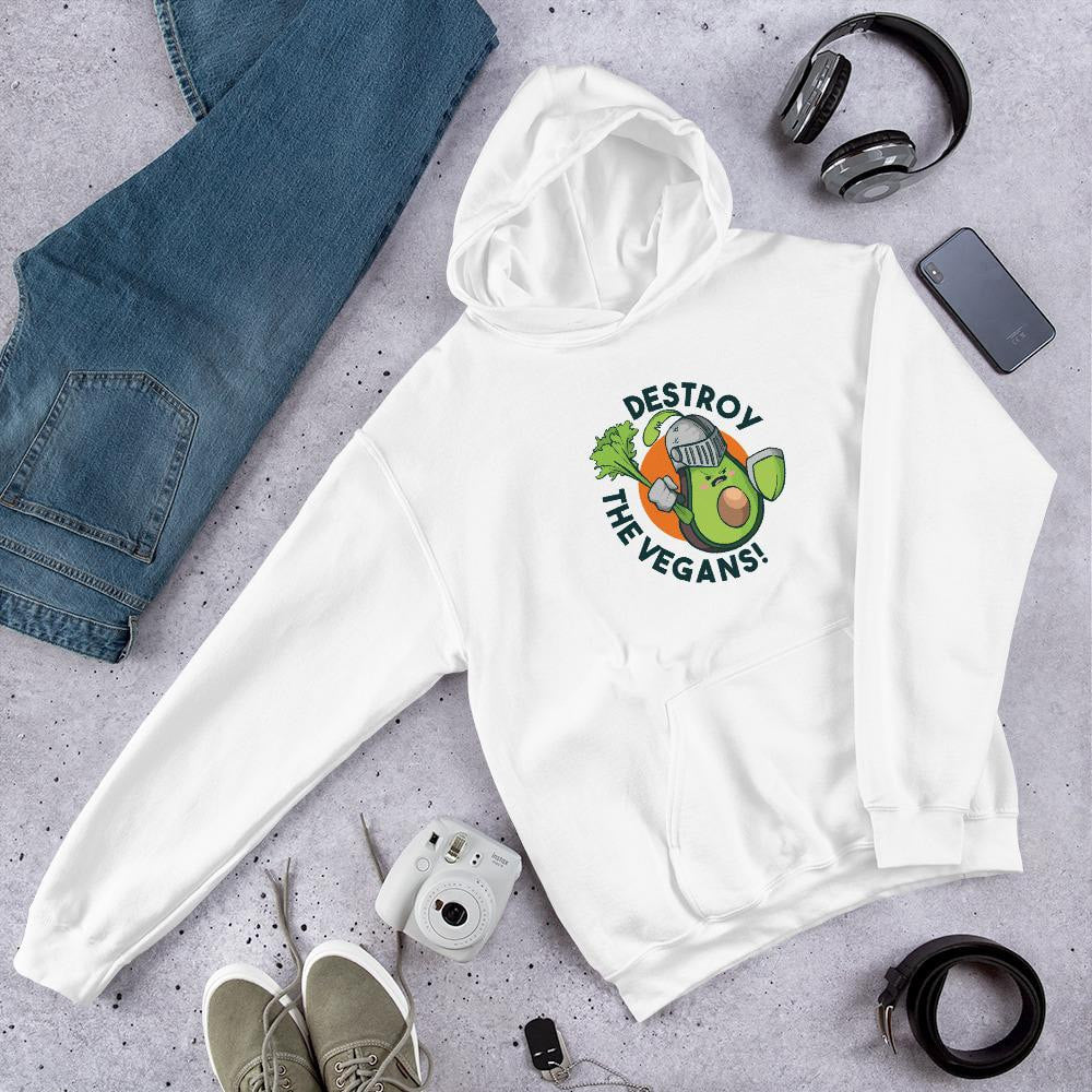 Destroy Vegans graphic hoodie – Fourth Dimension Club