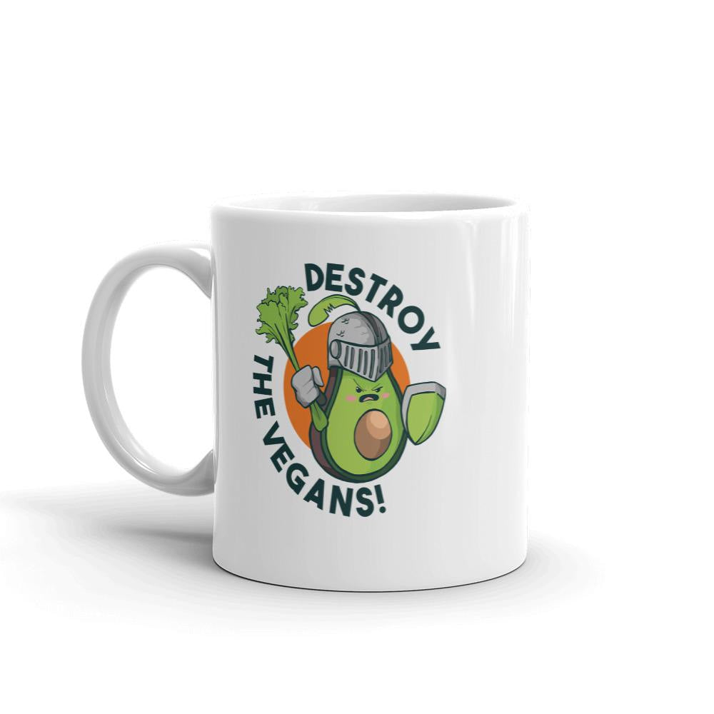 Destroy Vegans Coffee Mug — detail view 3