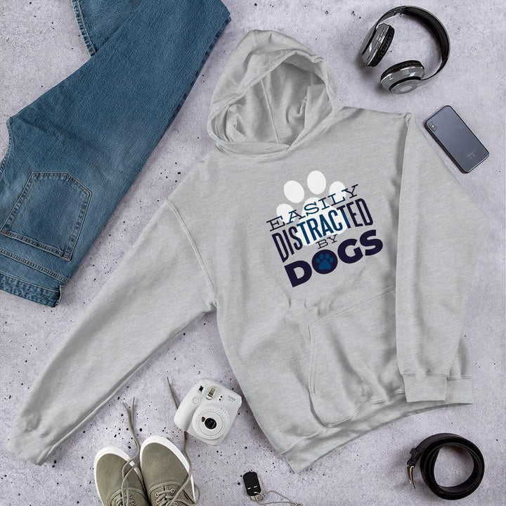 Distracted by Dogs Unisex Hooded Sweatshirt