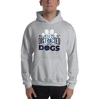 Distracted by Dogs Unisex Hooded Sweatshirt — detail view 2