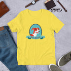 Dog Mama Half Sleeve T-Shirt — Yellow