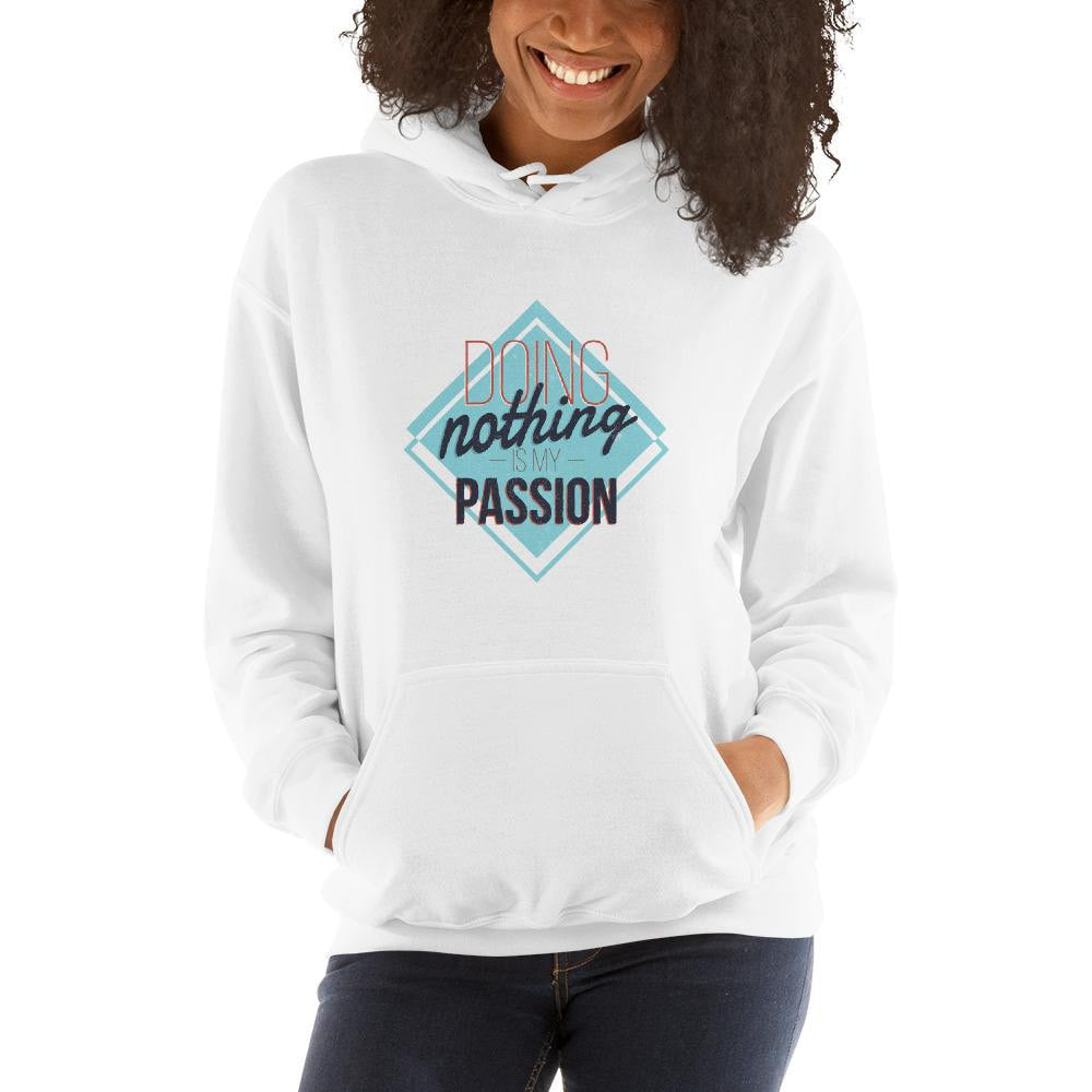 Doing Nothing Unisex Hooded Sweatshirt — detail view 3