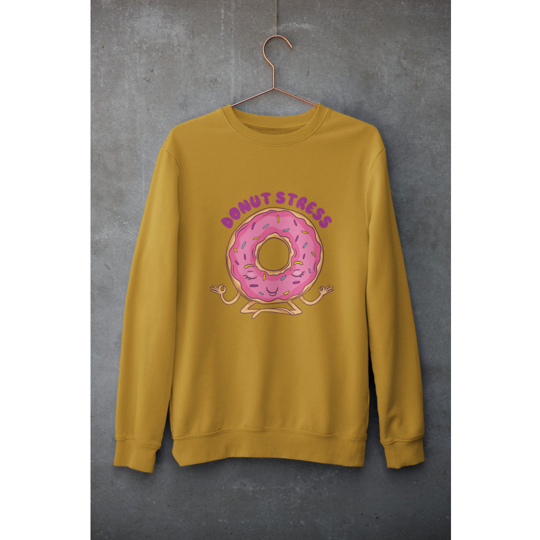 Donut Stress Unisex Sweatshirt — Mustard