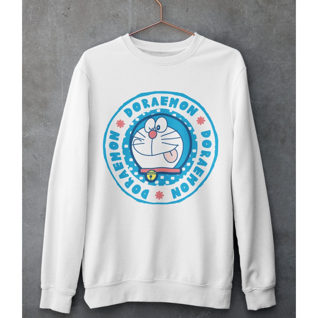 Doraemon Unisex Sweatshirt — White