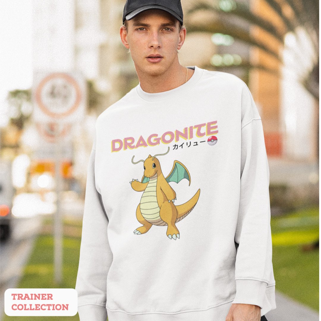 Dragonite Unisex Sweatshirt — White