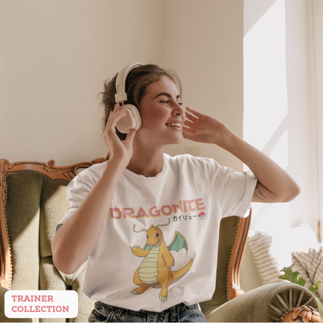Dragonite Unisex Oversized T-Shirt — White