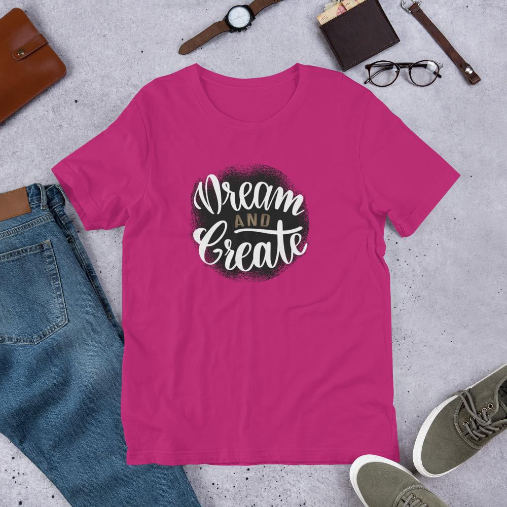 Dream & Create Half Sleeve T-Shirt — Pink