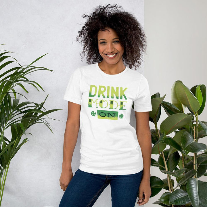 Drink Mode On Half Sleeve T-Shirt