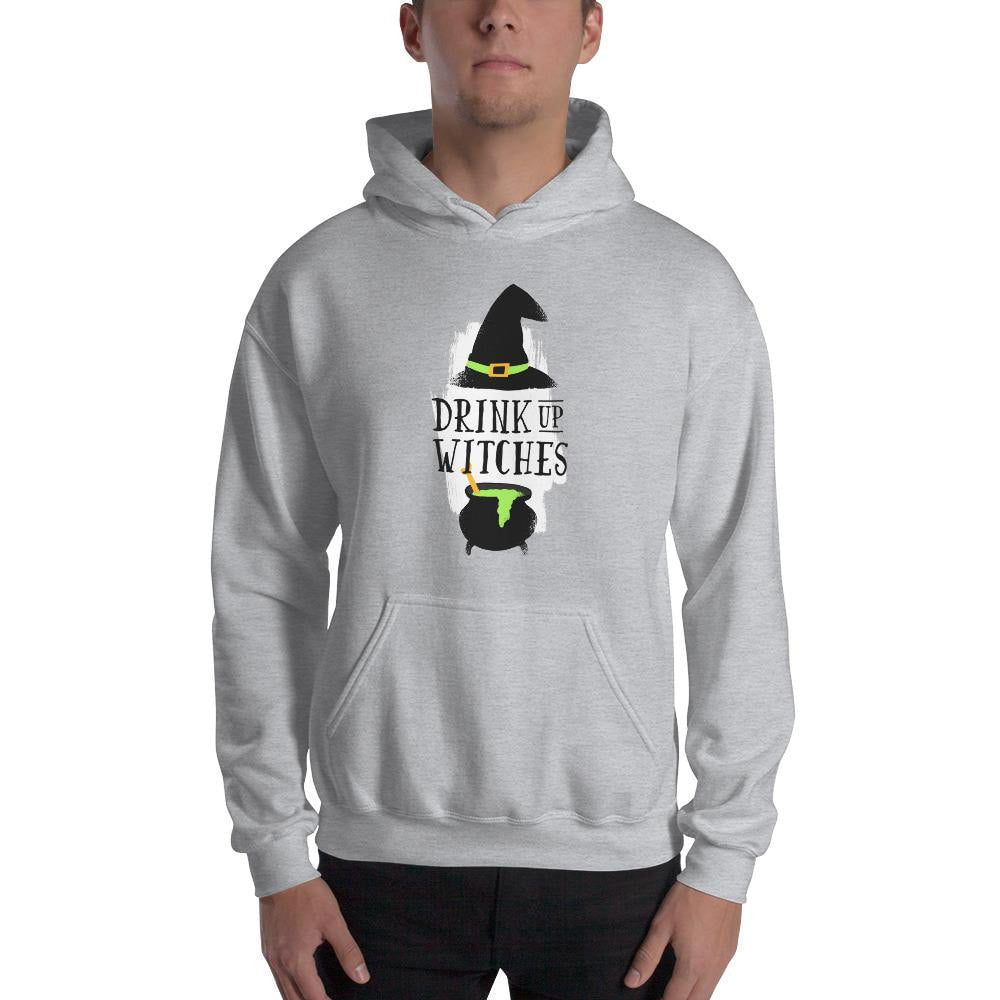 Drink Up Witches Unisex Hooded Sweatshirt — detail view 2