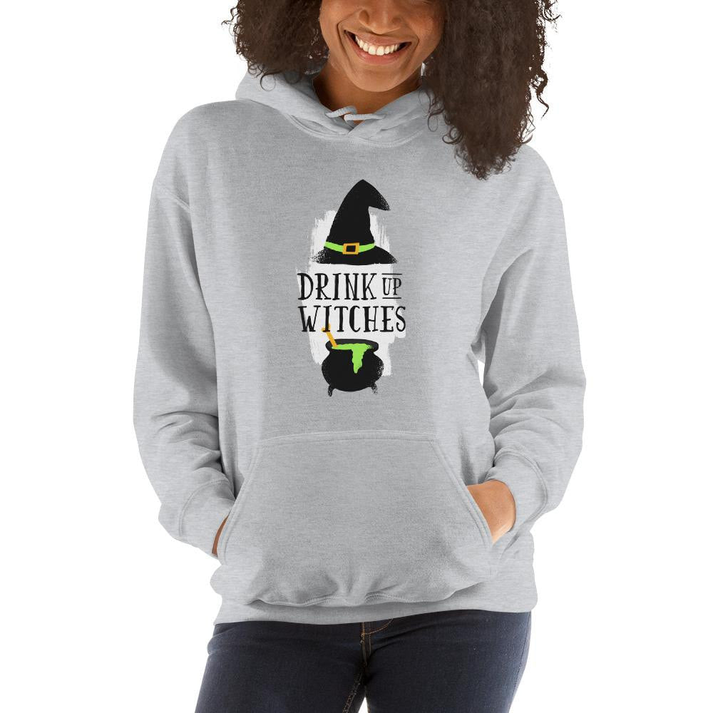 Drink Up Witches Unisex Hooded Sweatshirt — detail view 3