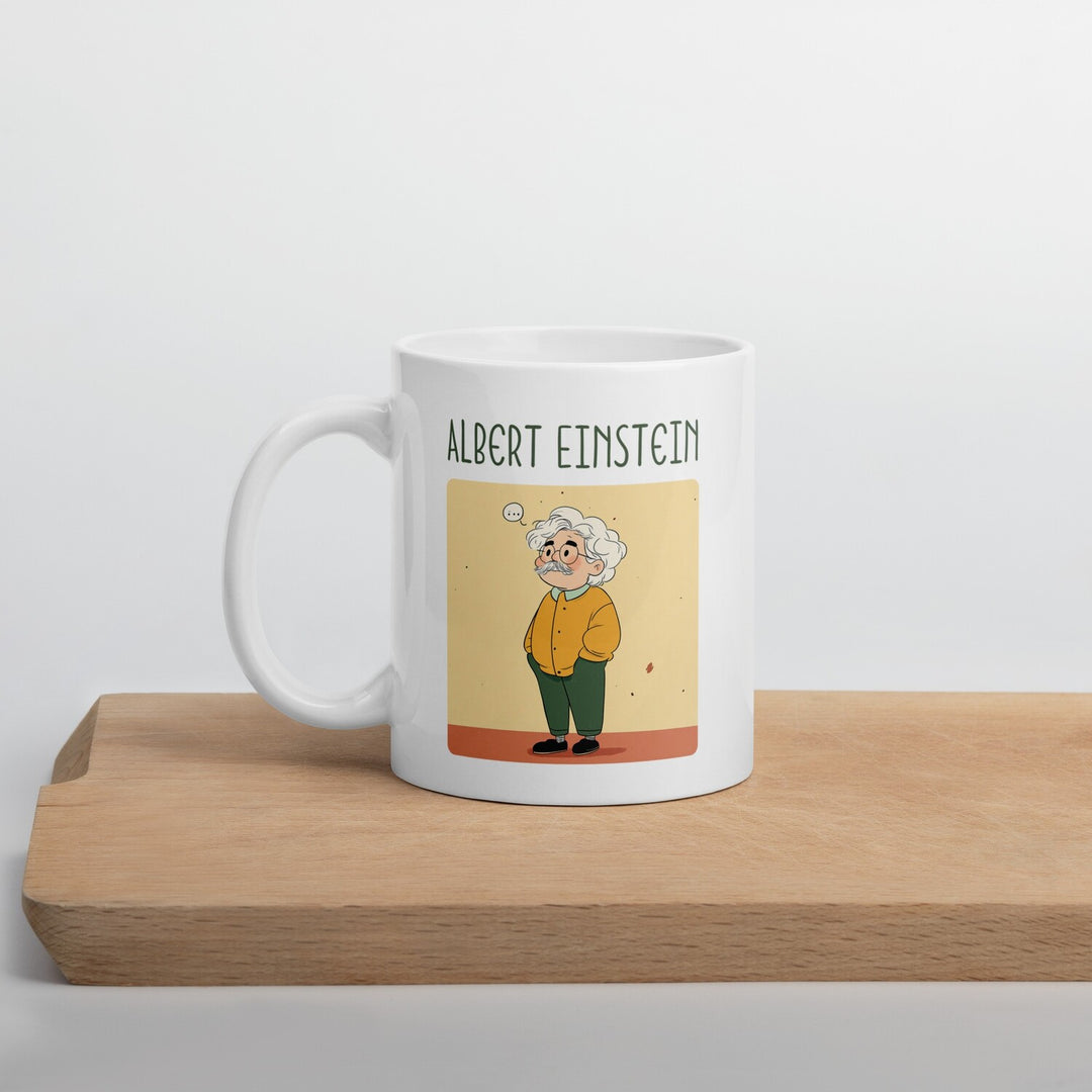 Albert Einstein Coffee Mug #GeniusDoodles