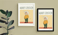 Albert Einstein Framed Poster — back view
