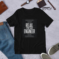I Am An Engineer Half Sleeve T-Shirt — Black
