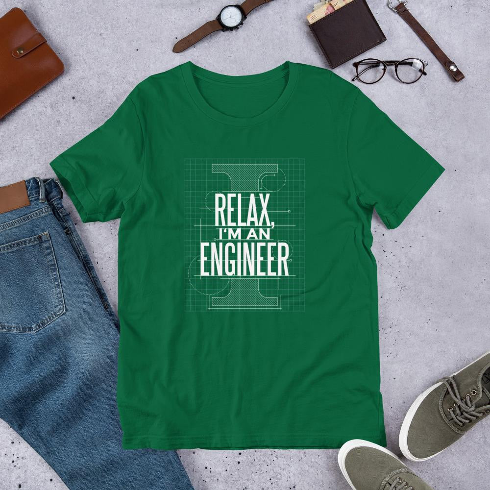 I Am An Engineer Half Sleeve T-Shirt — Green