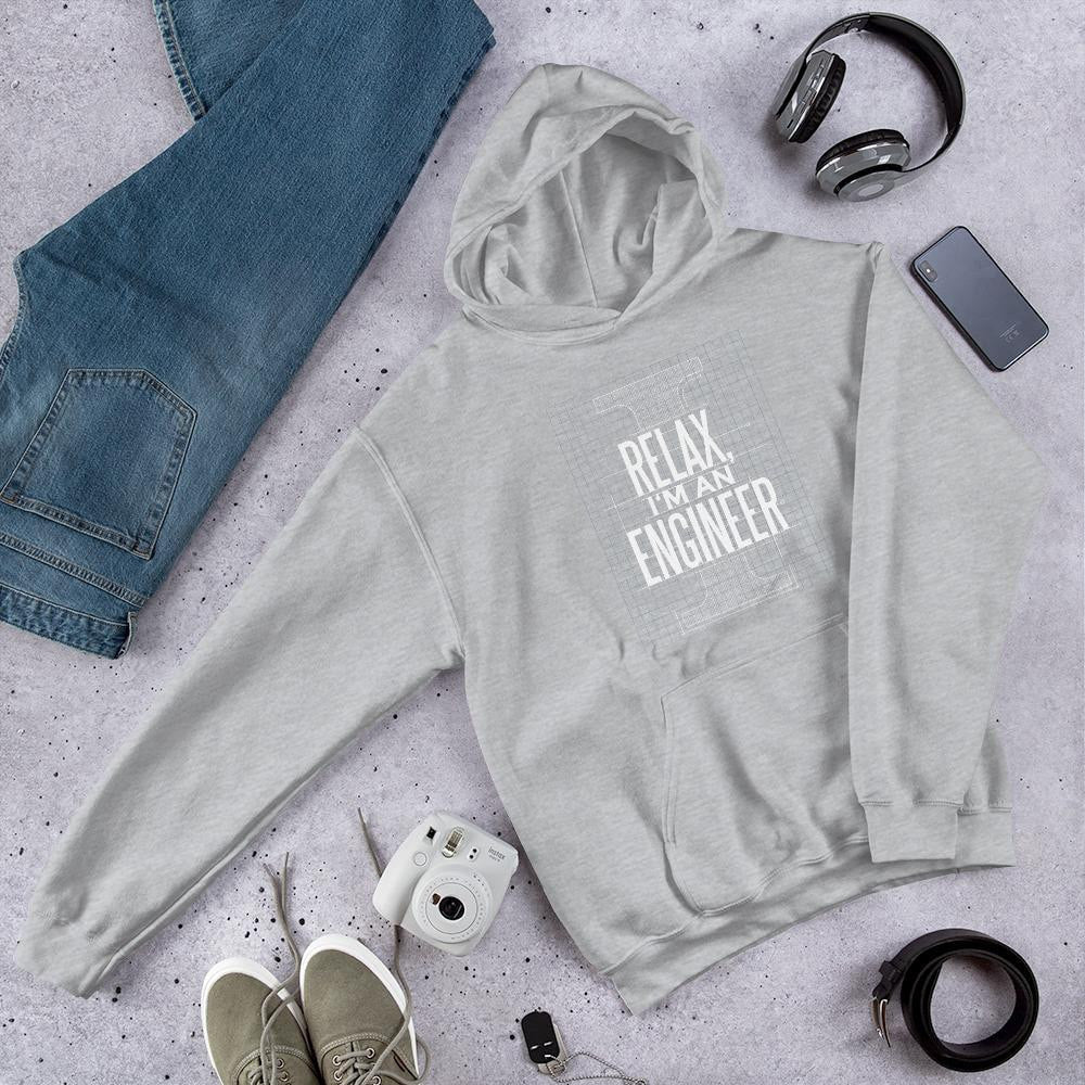 I Am An Engineer Unisex Hooded Sweatshirt — Grey