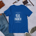 I Am An Engineer Half Sleeve T-Shirt — Blue
