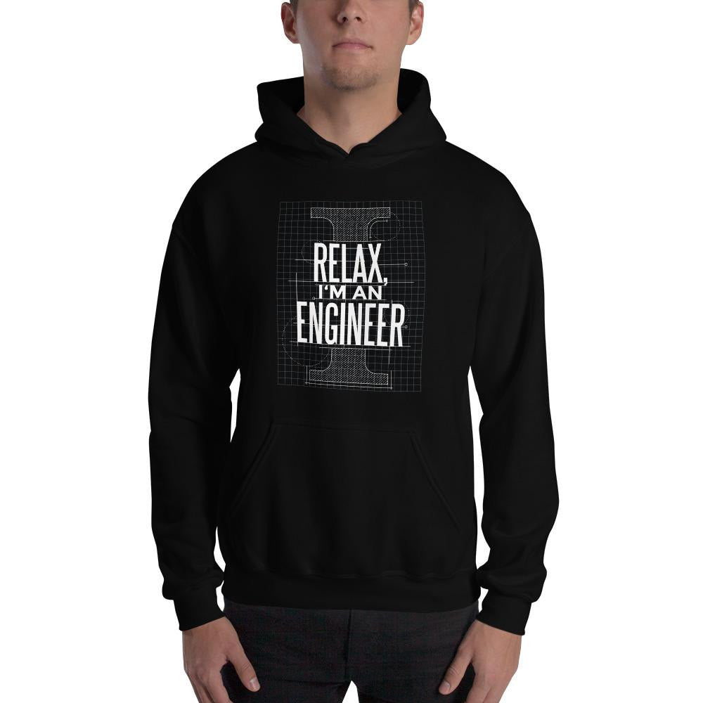 I Am An Engineer Unisex Hooded Sweatshirt — detail view 3