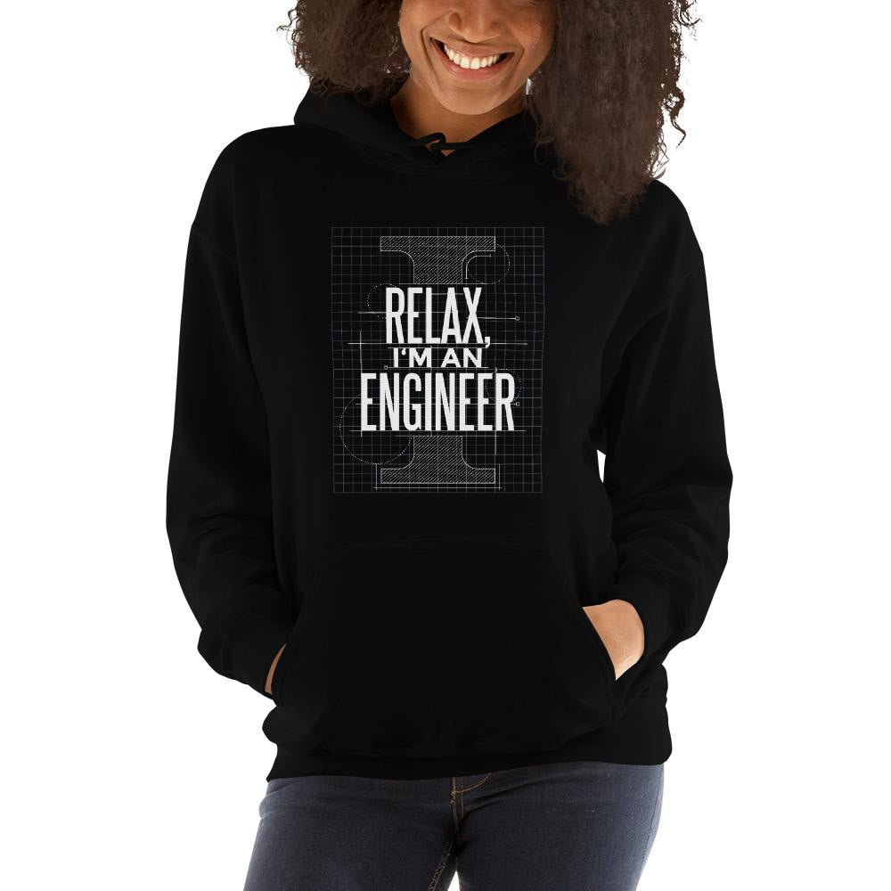I Am An Engineer Unisex Hooded Sweatshirt — detail view 4