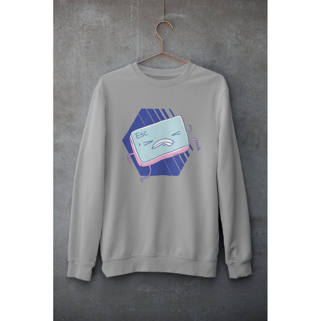 Esc Button graphic sweatshirt – Fourth Dimension Club