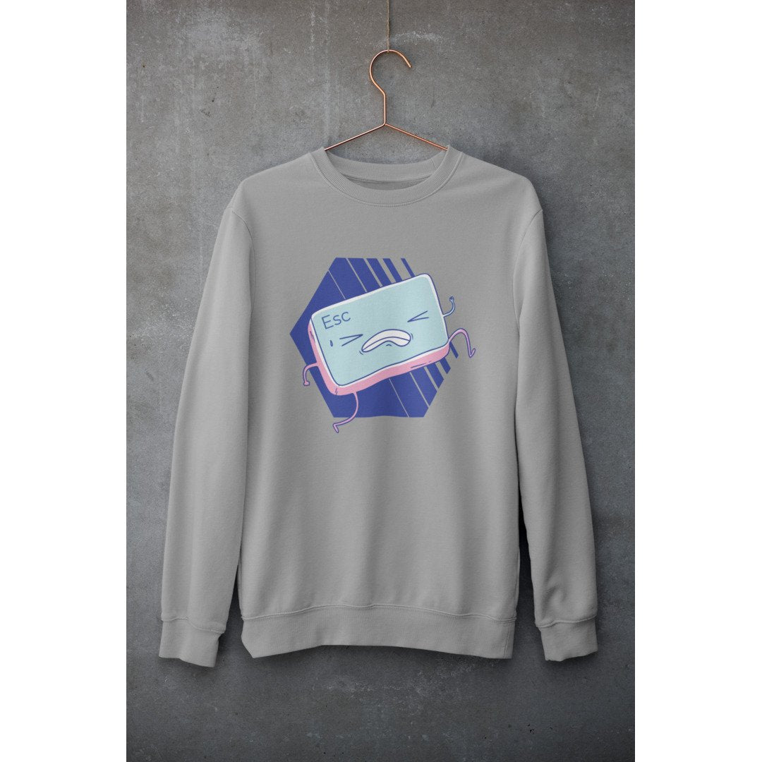 Esc Button graphic sweatshirt – Fourth Dimension Club