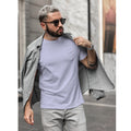 Men/Unisex Plain Half Sleeve T-Shirt — Lavender
