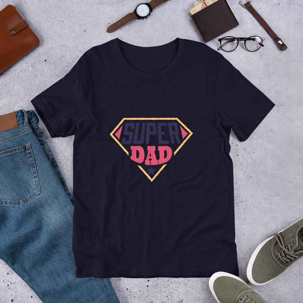 Super Dad Half Sleeve T-Shirt — Navy