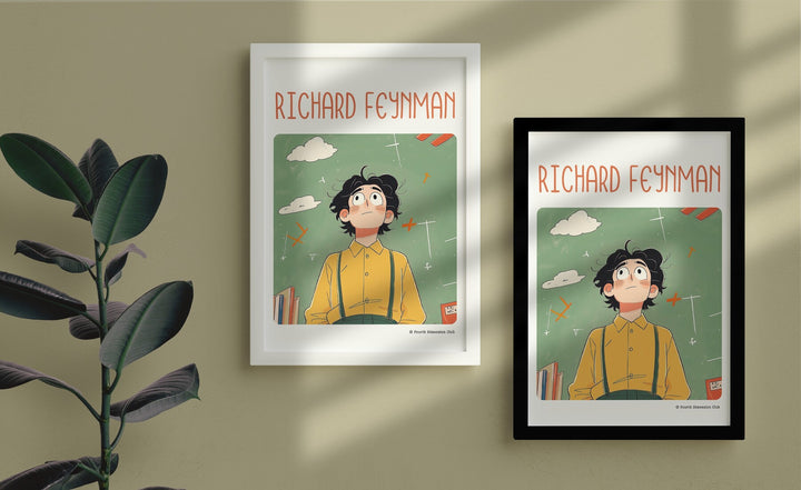 Richard Feynman Framed Poster #GeniusDoodles