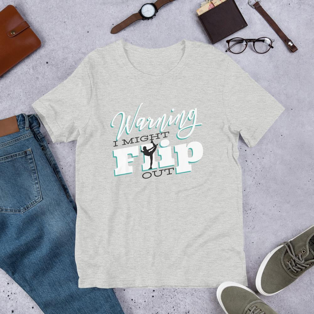 Gymnast Flip Half Sleeve T-Shirt — Grey