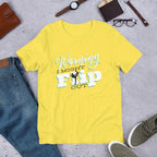 Gymnast Flip Half Sleeve T-Shirt — Yellow