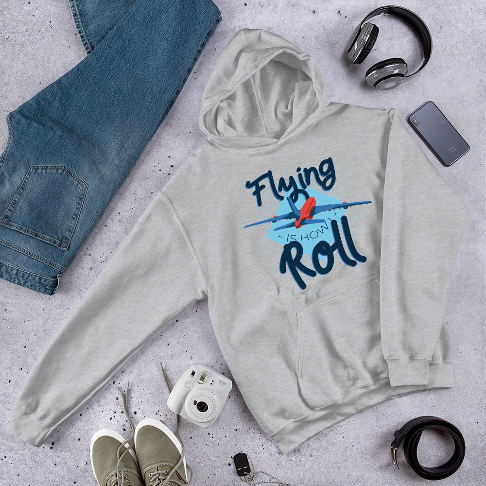 Flying Roll graphic hoodie – Fourth Dimension Club