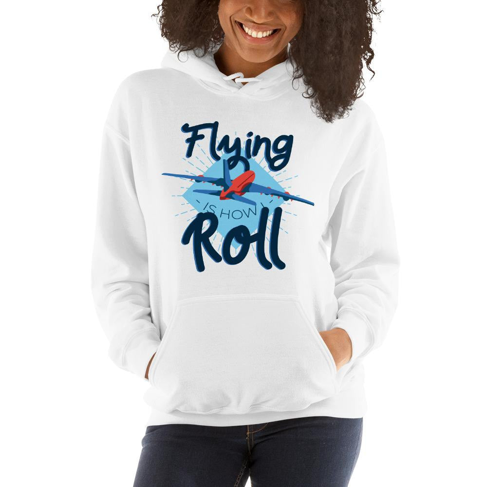 Flying Roll Unisex Hooded Sweatshirt — detail view 3