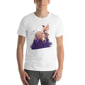 Forest Fox Half Sleeve T-Shirt — White (2)