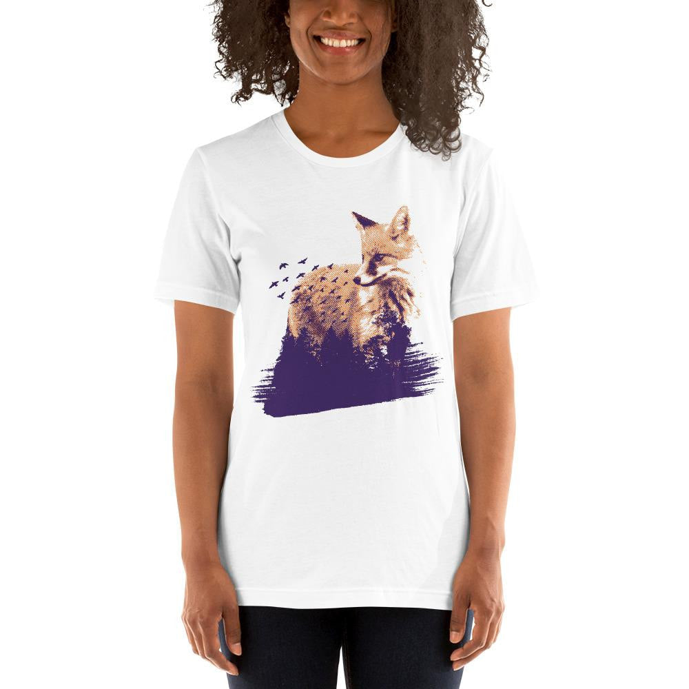 Forest Fox Half Sleeve T-Shirt