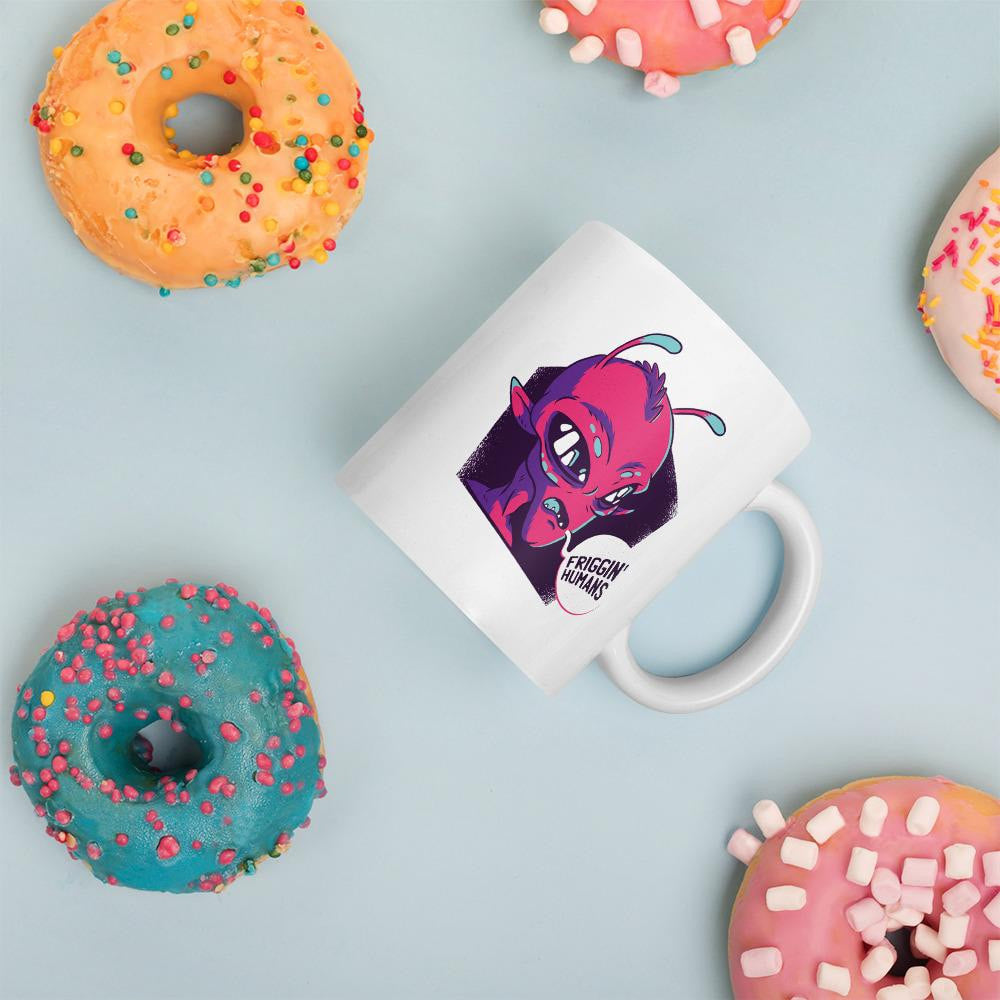 Friggin Humans coffee mug – Fourth Dimension Club