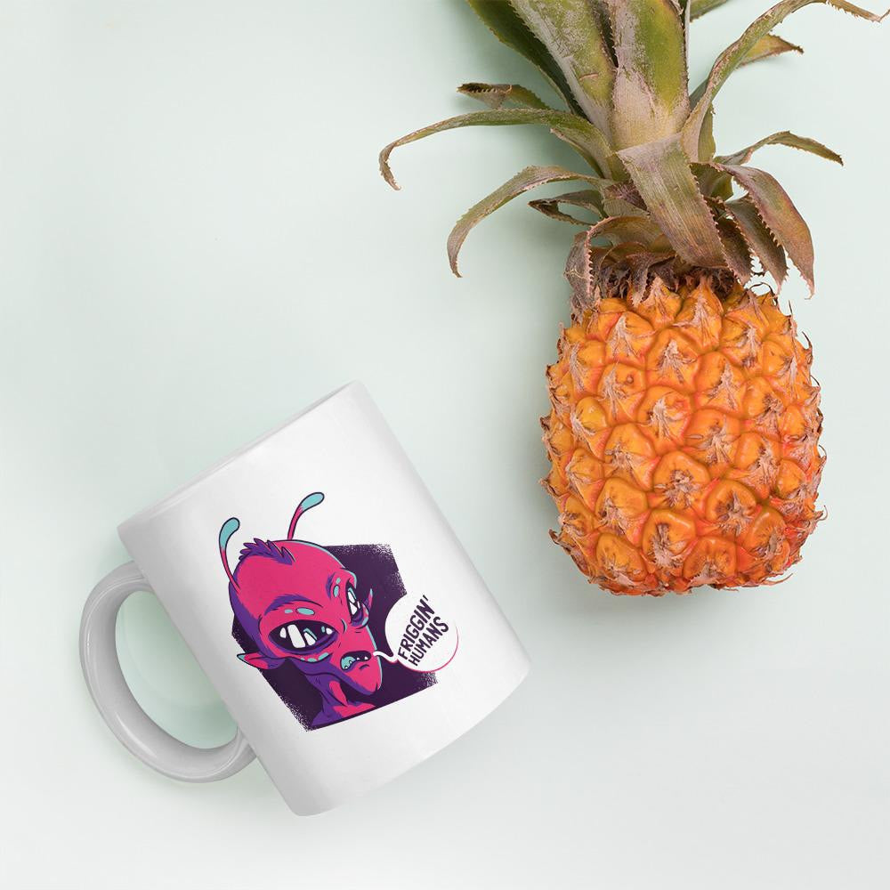 Friggin humans Coffee Mug — detail view 4