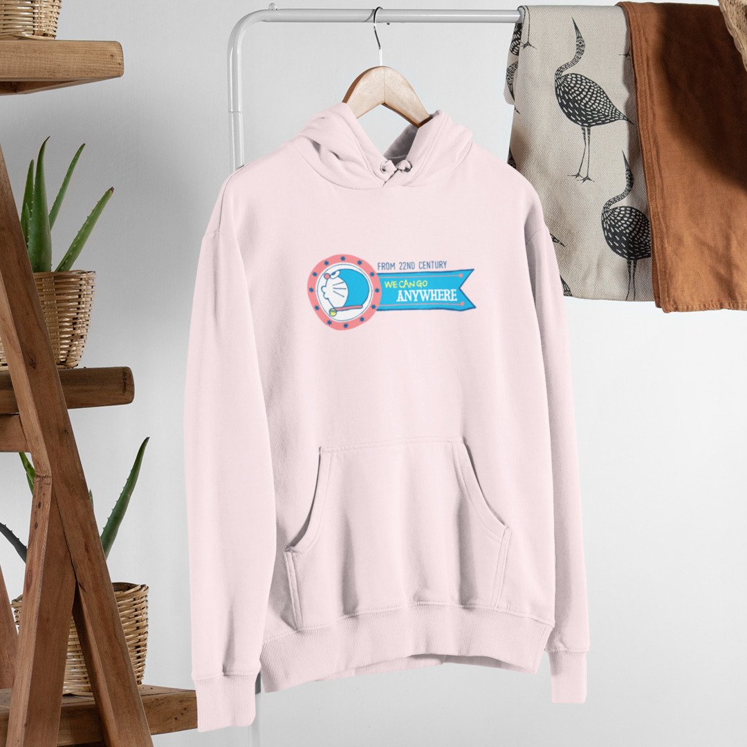 From 22nd Century Unisex Hooded Sweatshirt — Light Pink