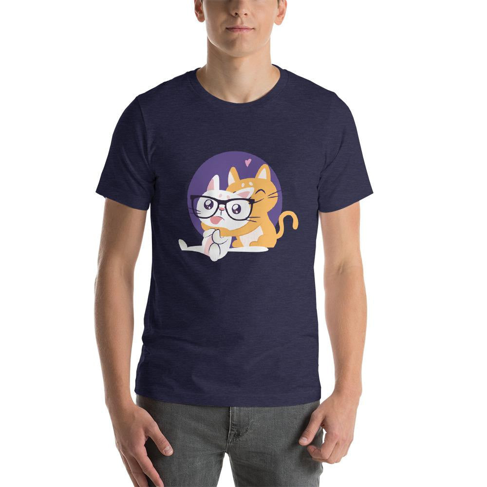 Nerd Cat Half Sleeve T-Shirt — detail view 11