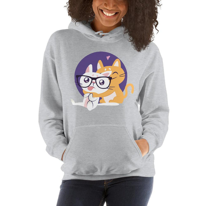Nerd Cat Unisex Hooded Sweatshirt