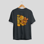 Garfield & Teddy Unisex Half Sleeve T-Shirt — Steel Grey