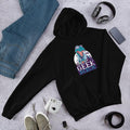 Geek Rex Unisex Hooded Sweatshirt — Black