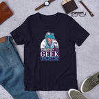 Geek Rex Half Sleeve T-Shirt — Navy