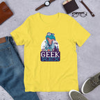 Geek Rex Half Sleeve T-Shirt — Yellow