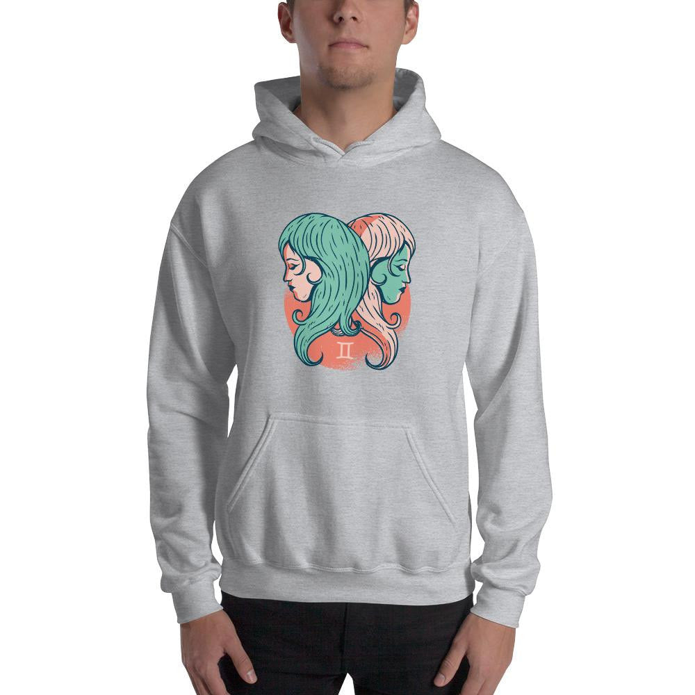 Gemini Zodiac Unisex Hooded Sweatshirt