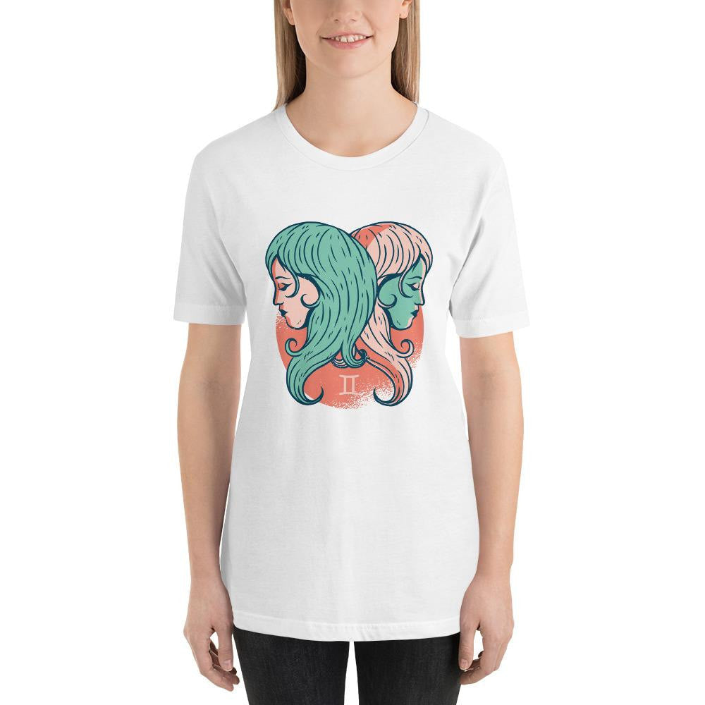 Gemini Zodiac Half Sleeve T-Shirt — detail view 10