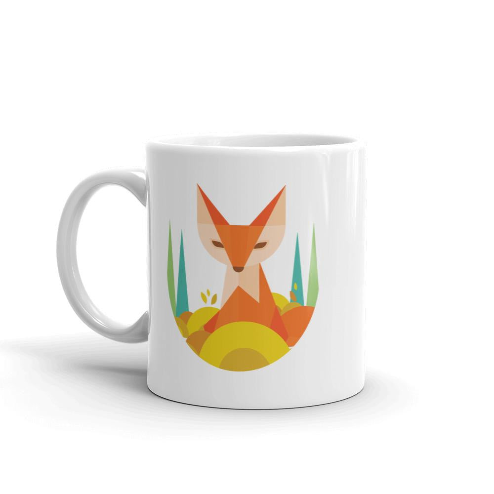 Geometric Fox Coffee Mug — detail view 3