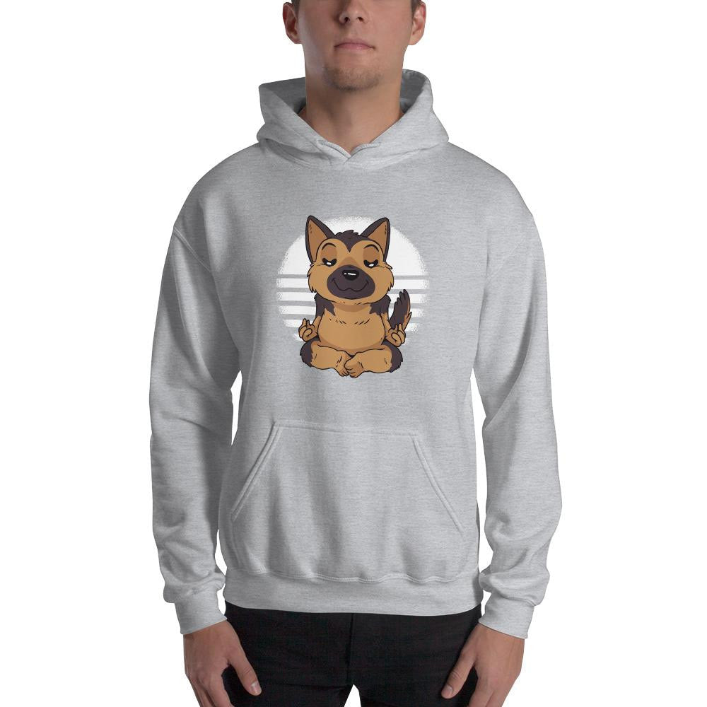 German Shepard Yoga Unisex Hooded Sweatshirt