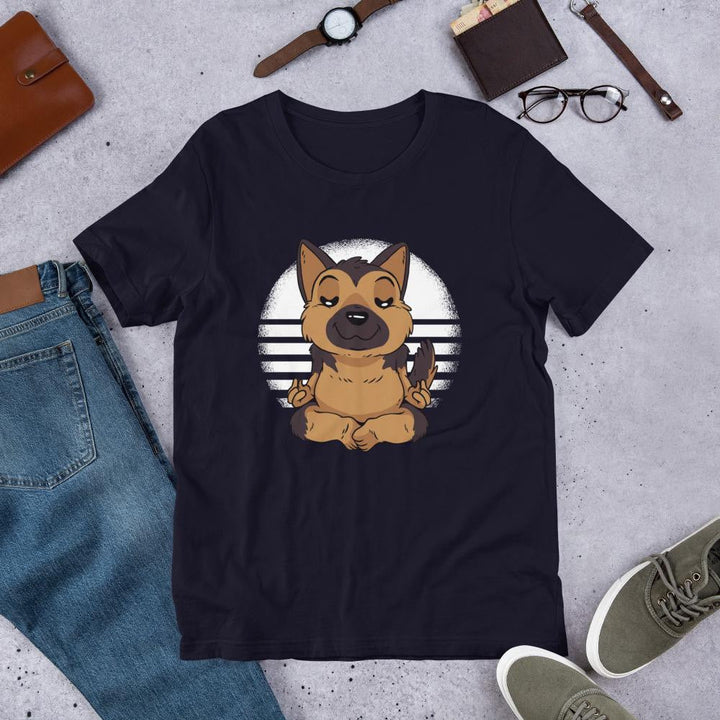 German Shepard Yoga Half Sleeve T-Shirt